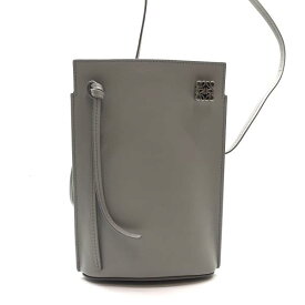 LOEWE ロエベ ダイスポケット ショルダーバッグ 斜め掛け クロスボディ グレー 灰色 レディース アナグラム ミニバッグ 管理RY26002291