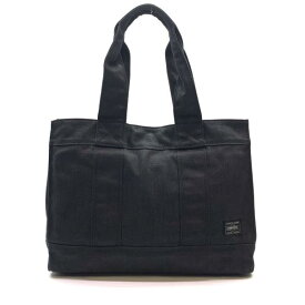 PORTER SMOKEY ポーター スモーキー トートバッグ ハンドバッグ 黒 ブラック M コットン メンズ レディース かばん 管理RY26003314