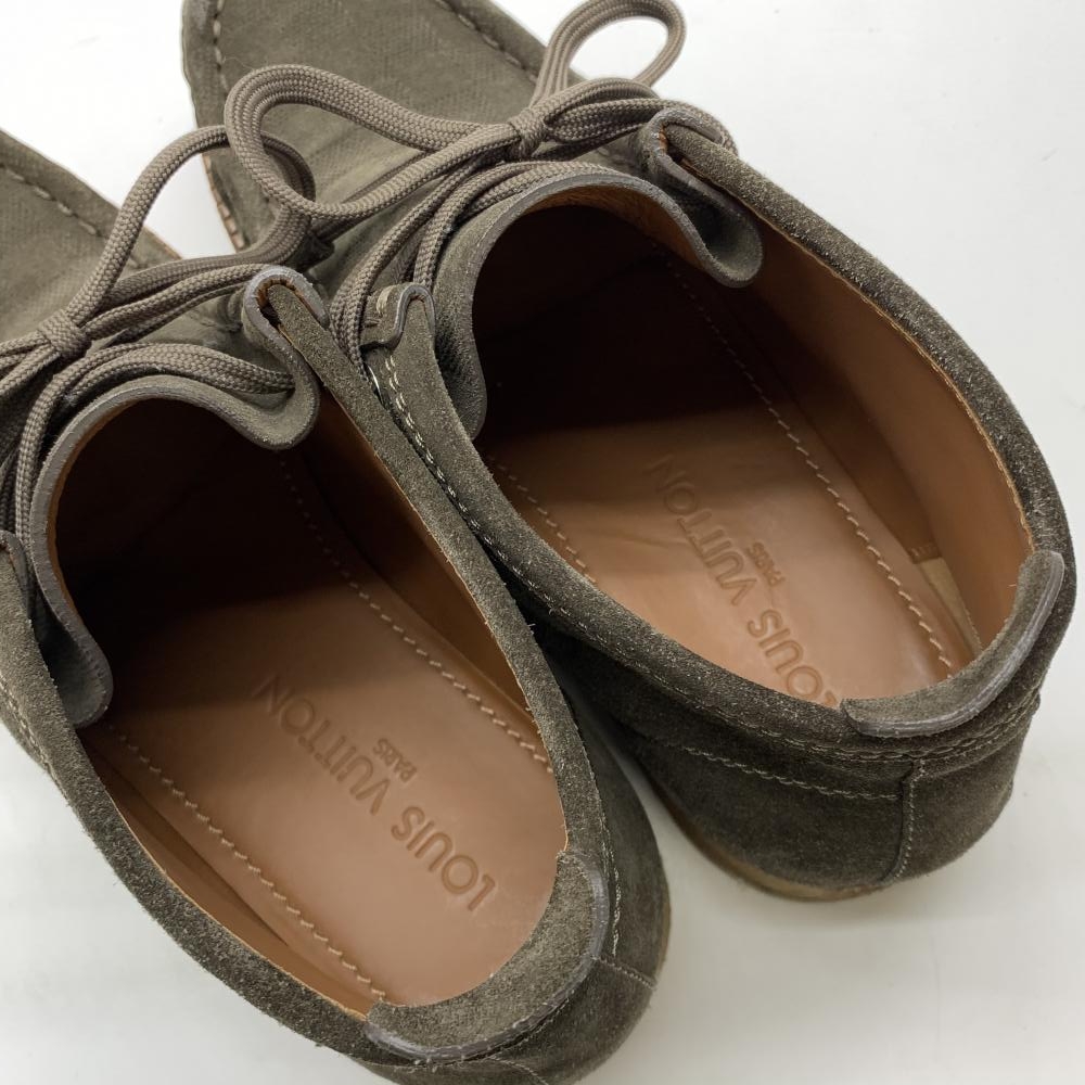 LOUIS VUITTON ルイヴィトン ダミエ ワラビー メンズ アンクルブーツ スウェード ブラウン 茶色 靴 サイズ7 約26.5cm スエード  管理RT22461 | かんてい局名古屋錦三丁目・緑店