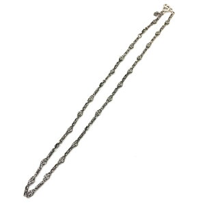 Justin Davis ジャスティン・デイビス ボヘミアンチェーン ローズ ネックレス ペンダント アクセサリー ジュエリー 50cm SV925 管理RY17780