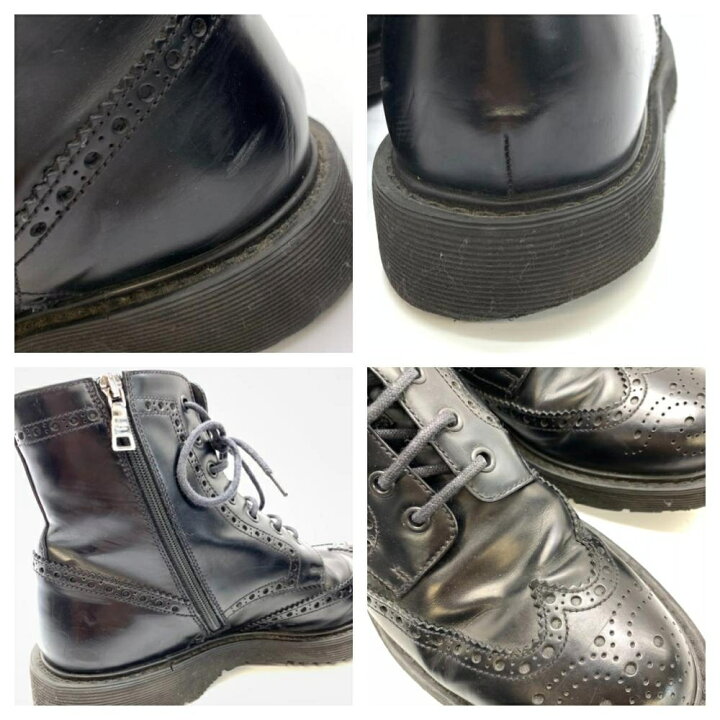 楽天市場】PRADA プラダ 2TG012 ウイングチップ ジップアップ ブーツ 