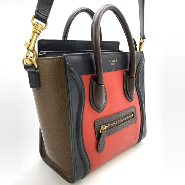 楽天市場】CELINE セリーヌ ラゲージ ナノショッパー 2WAYショルダー 