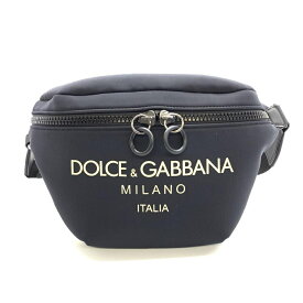 DOLCE＆GABBANA ドルチェ＆ガッバーナ D＆G ディージー ボディバッグ ウエストバッグ ナイロン ロゴ ブラック 黒 メンズ 管理RT36704