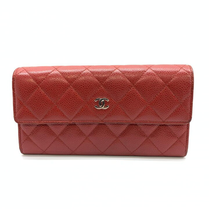 CHANEL シャネル ラウンド長財布 ココマークラウンド長財布 レッド(赤  