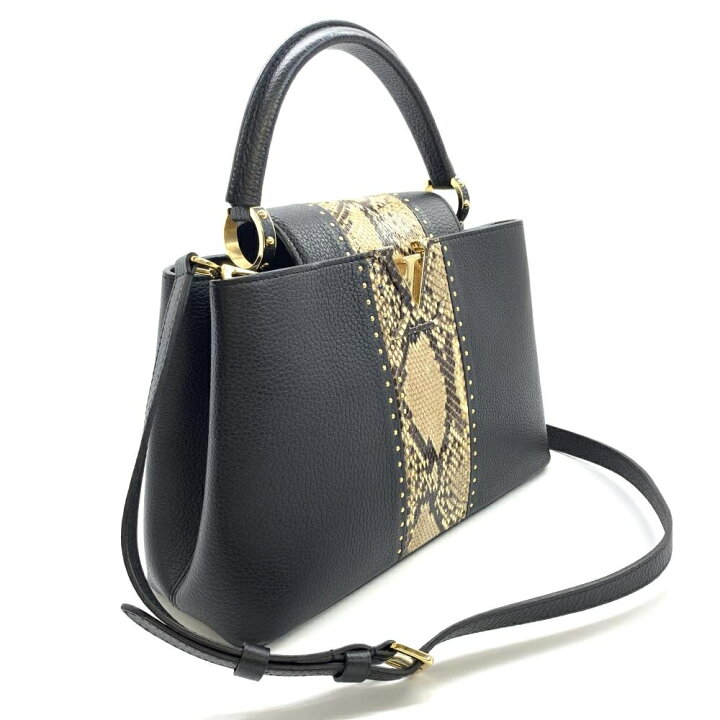 楽天市場】LOUIS VUITTON ルイヴィトン N94220 カプシーヌBB パイソン 