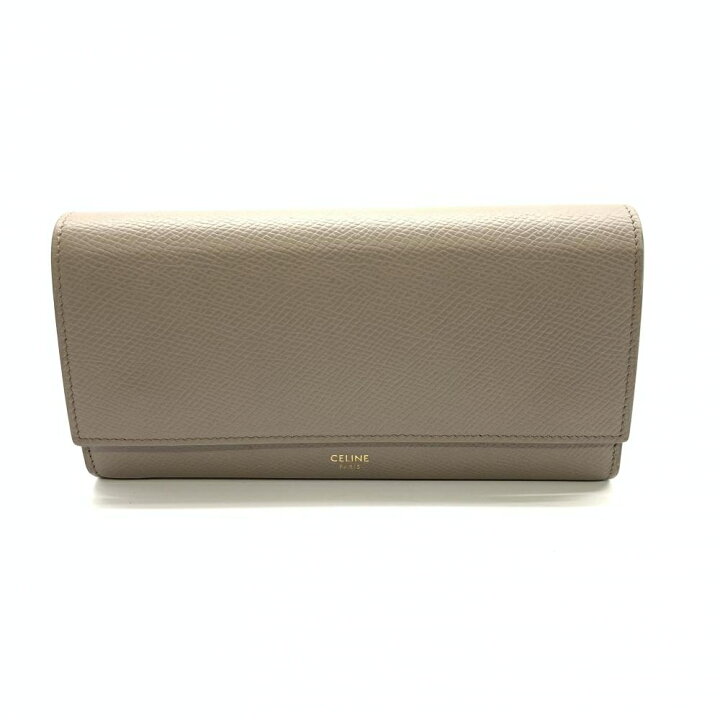 楽天市場】CELINE セリーヌ ラージフラップウォレット 二つ折り 長財布  