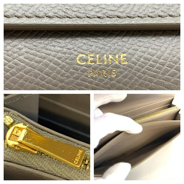 楽天市場】CELINE セリーヌ ラージフラップウォレット 二つ折り 長財布 