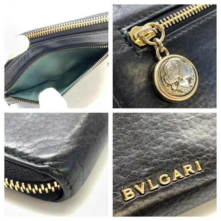 楽天市場】BVLGARI ブルガリ 35961モテーネラウンドファスナー 長財布 