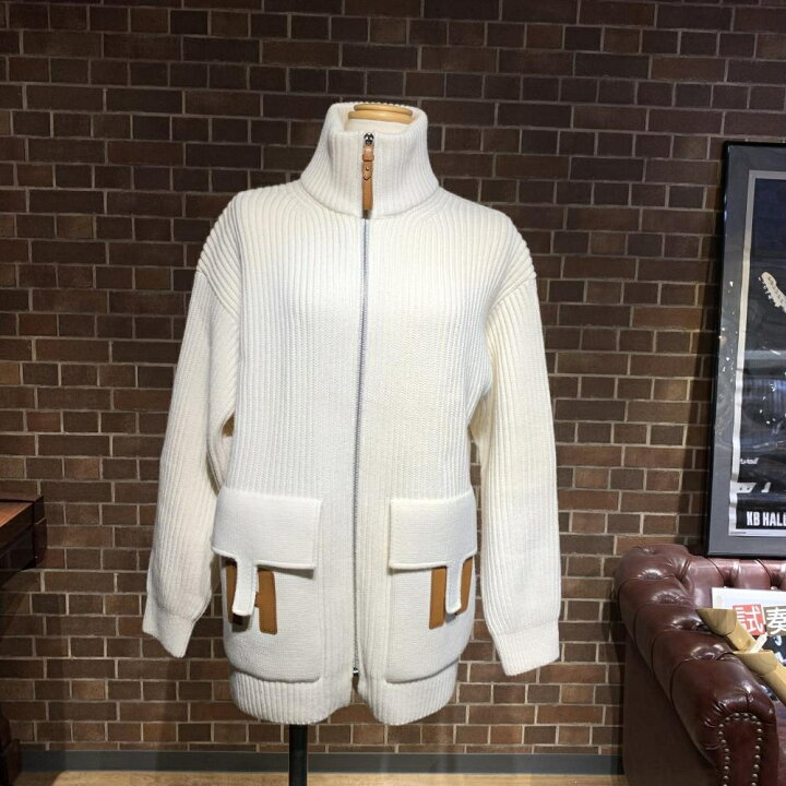 楽天市場】HERMES エルメス 2H2204DA 22AW ニットブルゾン ハイネック  