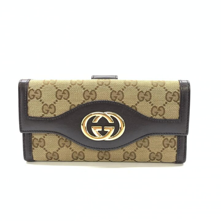 楽天市場】GUCCI グッチ 282426 インターロッキングG 長財布 二つ折り 