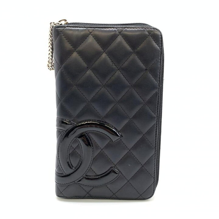 楽天市場】CHANEL シャネル カンボンライン ラウンドファスナー長財布  