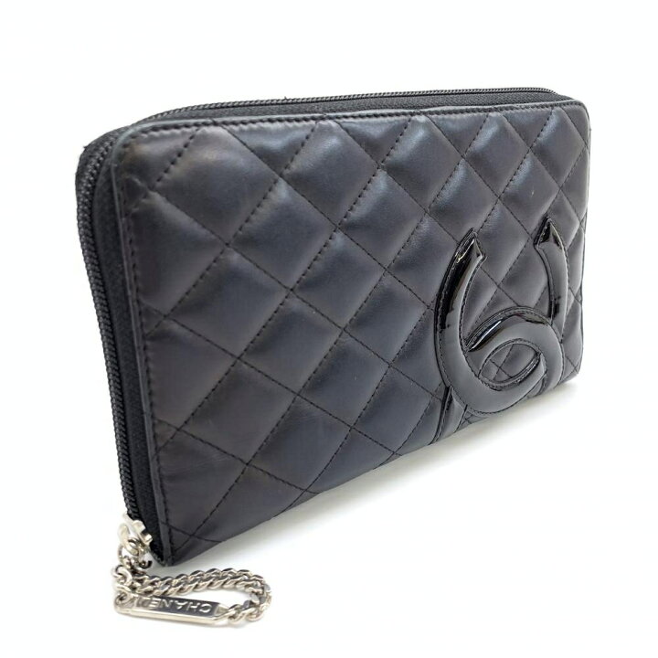 楽天市場】CHANEL シャネル カンボンライン ラウンドファスナー長財布  