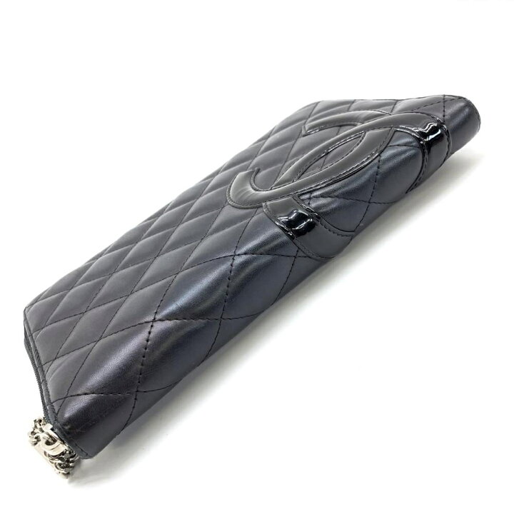 楽天市場】CHANEL シャネル カンボンライン ラウンドファスナー長財布  