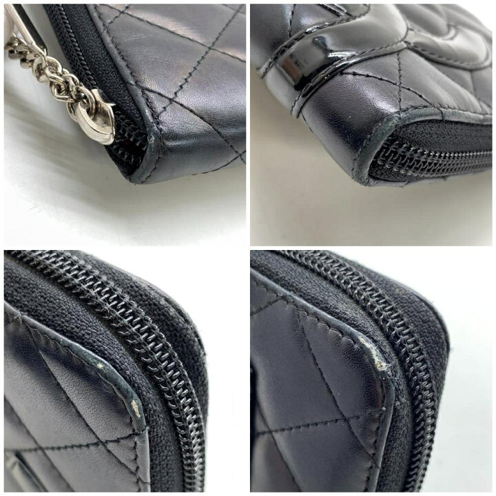 楽天市場】CHANEL シャネル カンボンライン ラウンドファスナー長財布  