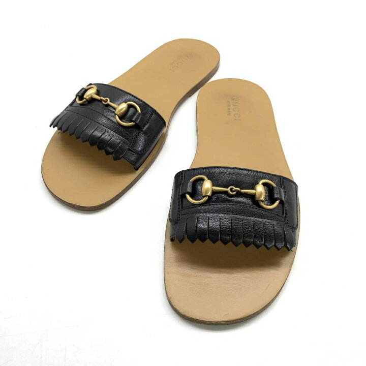 楽天市場】GUCCI グッチ 510100 サンダル ホースビット フリンジ 