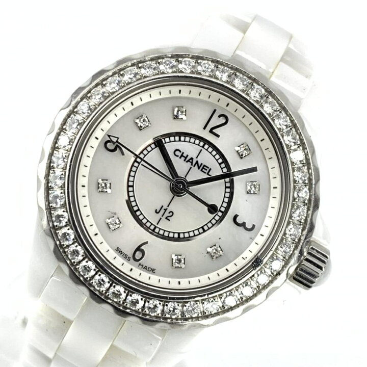楽天市場】CHANEL シャネル H2572 J12 29mm ダイヤベゼル 8Pダイヤ  