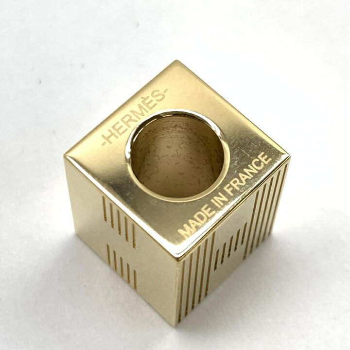 楽天市場】HERMES エルメス スカーフリング CUBE TOTEM キューブ 
