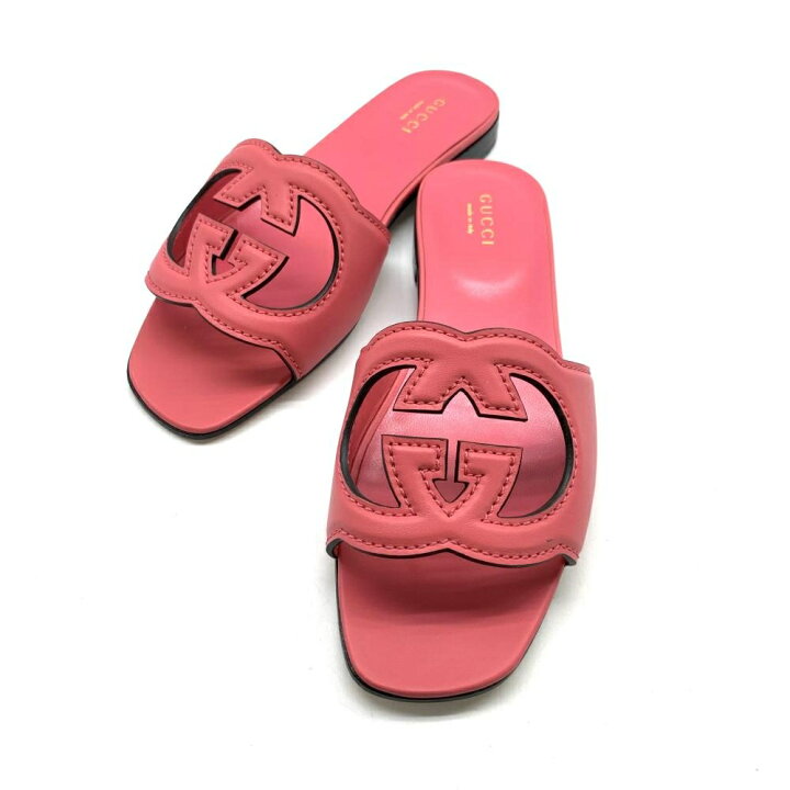 楽天市場】未使用 GUCCI グッチ 742058 インターロッキングG レザー 