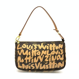LOUIS VUITTON ルイヴィトン M92193 ポシェットアクセソワール モノグラム グラフィティ アクセサリーポーチ ピーチ 管理RT43029