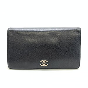 シャネル(CHANEL) キャビアスキン(Caviarskin) 中古 レディース長財布  