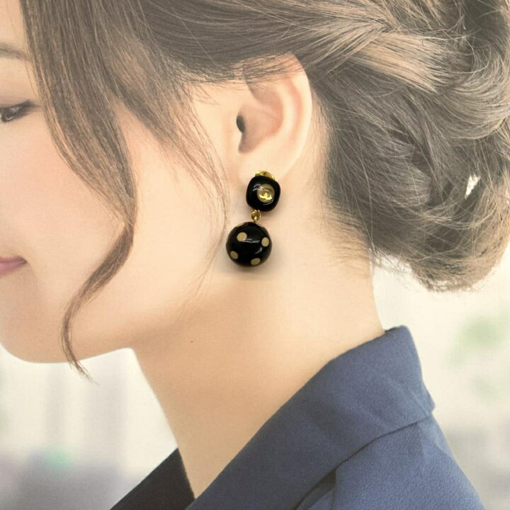 楽天市場】CHANEL シャネル ボールイヤリング ドット 水玉 ココマーク 