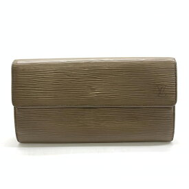 LOUIS VUITTON ルイヴィトン M6357C ポシェットポルトモネクレディ エピ レザー グレージュ ブラウン系 二つ折り長財布 管理RT43676