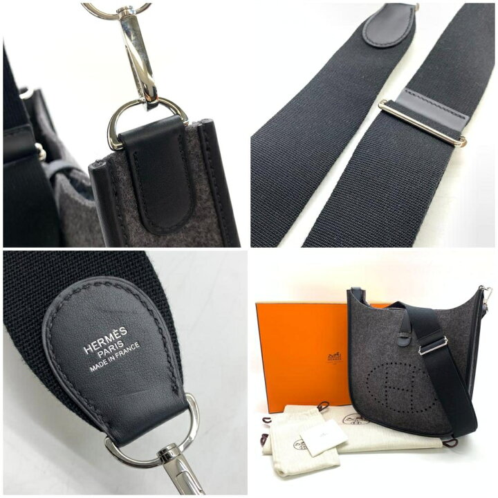 楽天市場】HERMES エルメス エブリンPM フェルト レザー ショルダー 