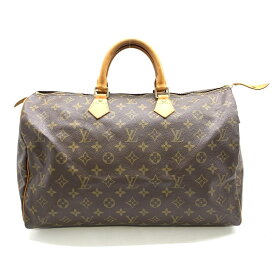 LOUIS VUITTON ルイヴィトン M41522 スピーディ40 モノグラム ハンドバッグ ボストンバック ブラウン メンズ レディース 管理RT44705