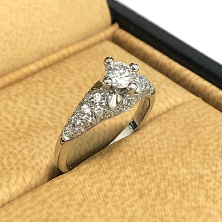 楽天市場】BVLGARI【ブルガリ】コロナリング ダイヤ 0.3ct 指輪 PT950 