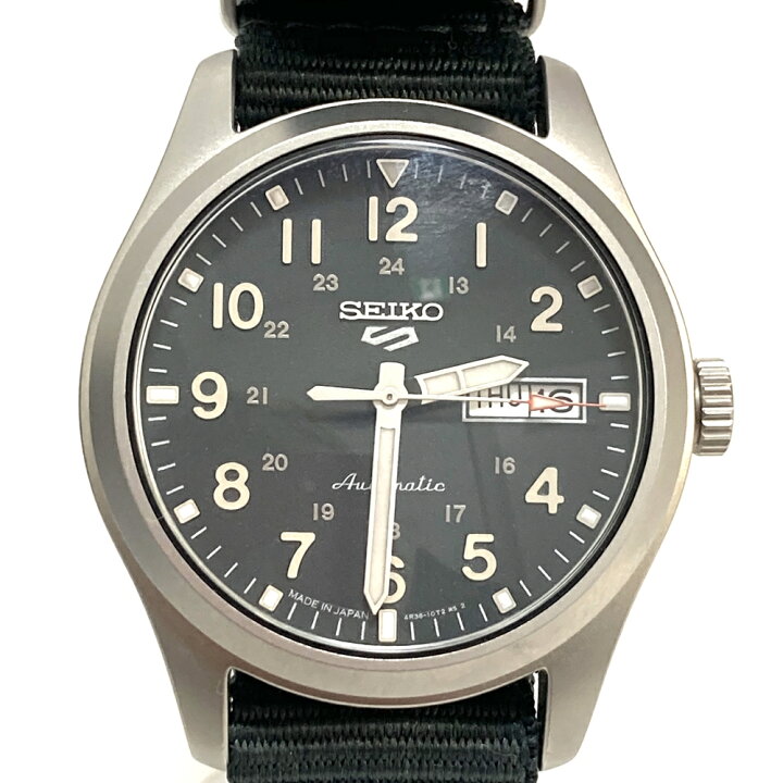 楽天市場】セイコー【SEIKO】4R36-10A0 自動巻き 黒文字盤 メンズ 