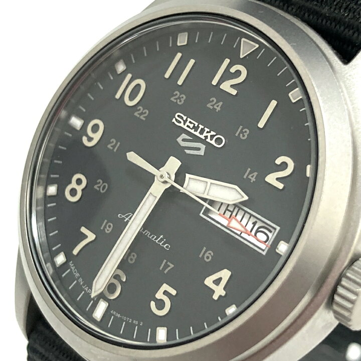 楽天市場】セイコー【SEIKO】4R36-10A0 自動巻き 黒文字盤 メンズ 