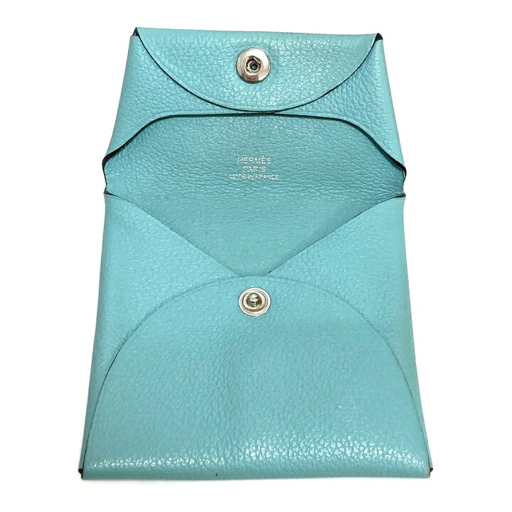 楽天市場】エルメス【Hermes】バスティア ブルーアトール 財布 コイン 