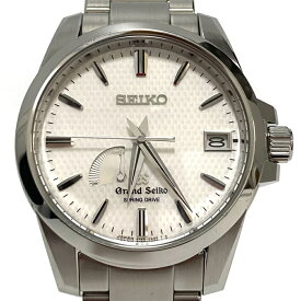 グランドセイコー【GRANDSEIKO】スプリングドライブ SBGA025 メンズ 腕時計 白文字盤 自動巻き ステンレススチール USED:AB【中古】かんてい局亀有店