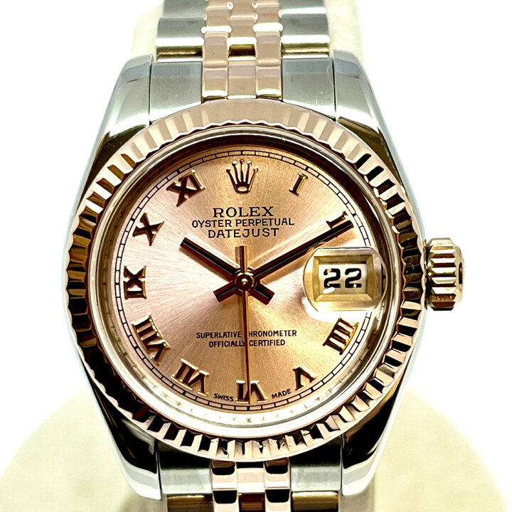 楽天市場】ロレックス 【ROLEX】デイトジャスト179171 SS×PG ピンク 