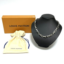 【Louis Vuitton】ルイヴィトン M00307 ネックレス・チェーン モノグラム チェーンネックレス シルバーカラー 【かんてい局亀有店】