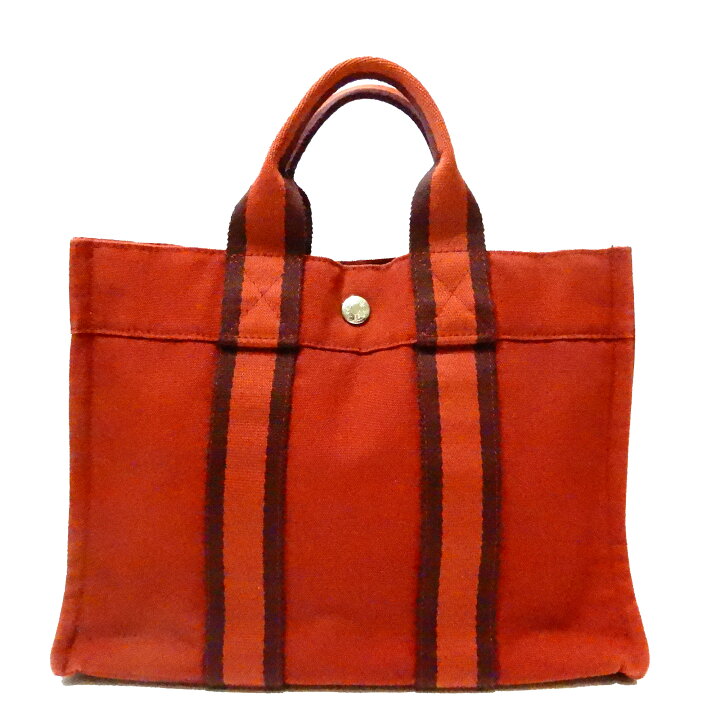 楽天市場】HERMES【エルメス】 フールトゥ PM キャンバス トートバッグ 