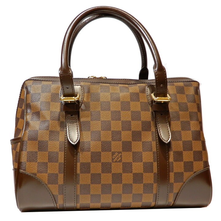 中古】LOUIS VUITTON バークレー ハンドバッグ ダミエ エベヌ N52000 