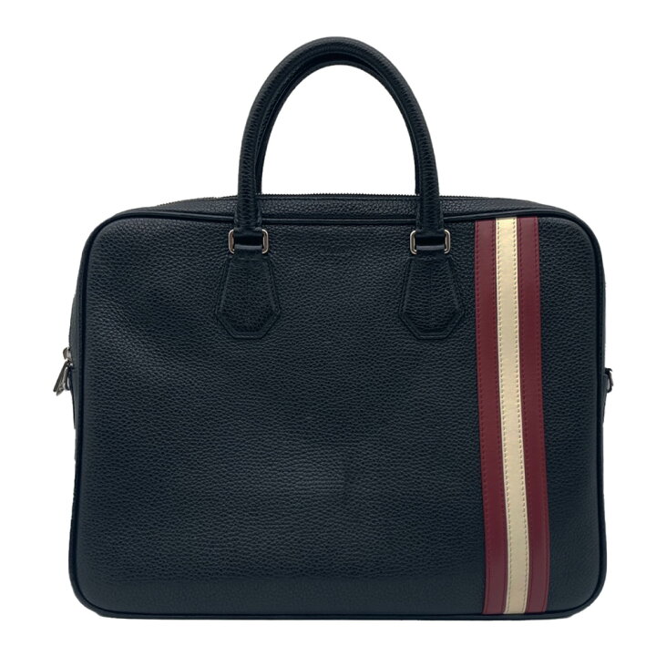 楽天市場】BALLY ストライプライン レザー 2WAY ビジネスバッグ 