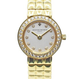 VACHERON　CONSTANTIN【ヴァシュロン・コンスタンタン】ソブリン クオーツ 750刻印 K18YG【18金イエローゴールド】11Pダイヤ 約62.3g レディース腕時計【中古】【松戸】