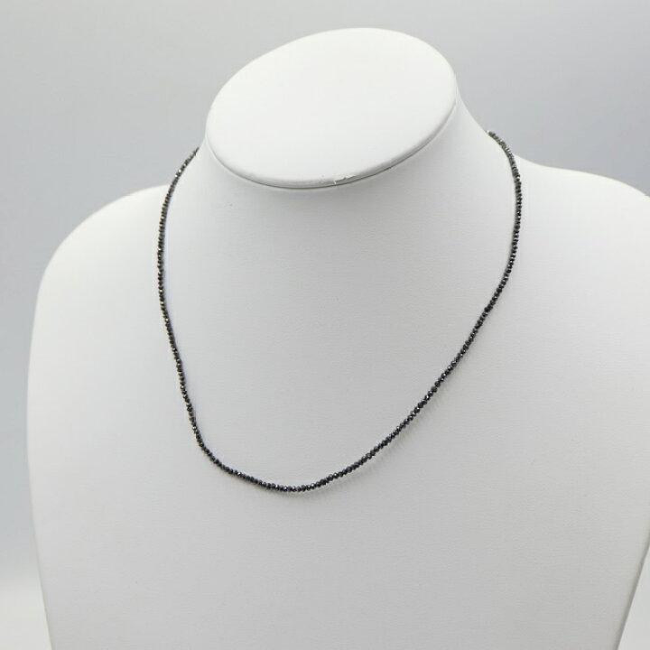 楽天市場】□K18WG ブラックダイヤモンド付ネックレス BD12.50ct 約3.8 