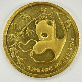 K24　パンダ金貨　約3.1g　999.9　中国　1985年　純金　1/10OZ　コイン　【中古】t