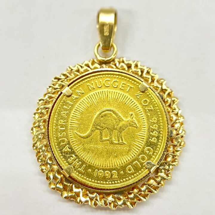 楽天市場】K24/K18 1/4OZ カンガルー金貨 ナゲット金貨 1/4oz 