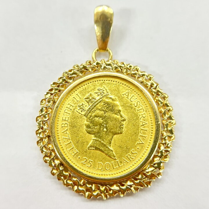 楽天市場】K24/K18 1/4OZ カンガルー金貨 ナゲット金貨 1/4oz 
