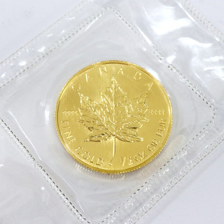 楽天市場】K24メイプルリーフコイン 1/2OZ 15.5g エリザベス女王 9999  