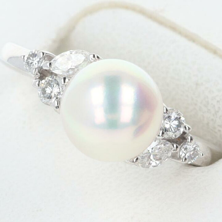楽天市場】TASAKI【タサキ】PT900 パール・ダイヤモンドリング D0.25ct  