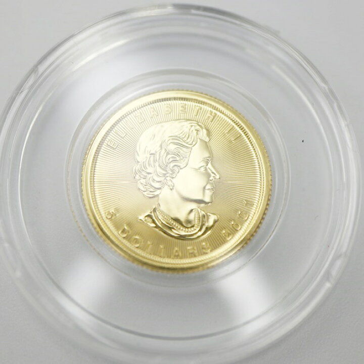 楽天市場】K24メイプルリーフコイン 1/10OZ 3.1g エリザベス女王 9999  
