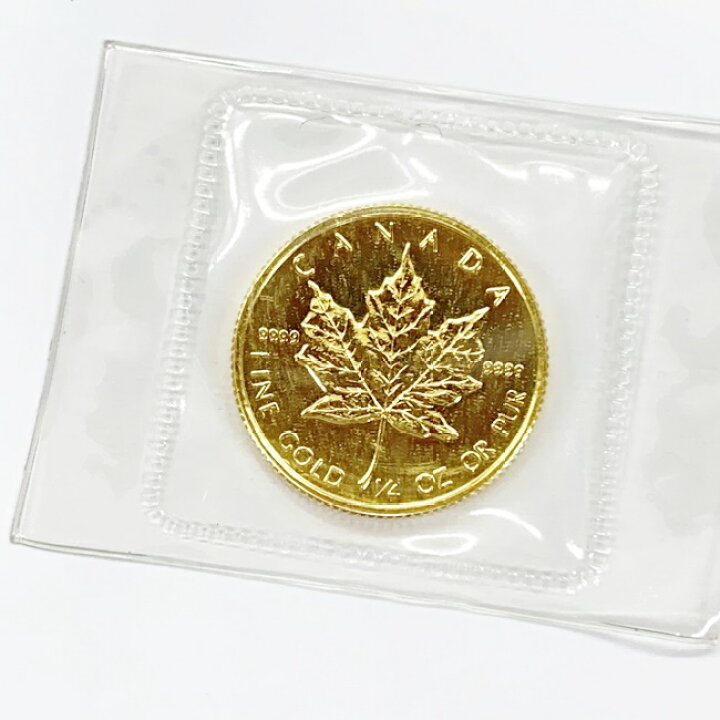 楽天市場】K24メイプルリーフコイン 1/4OZ 7.7g エリザベス女王 9999 
