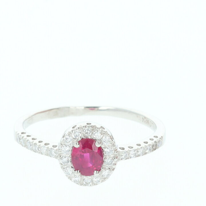 楽天市場】□PT900 ルビー・ダイヤモンド付リング R0.44ct D0.18ct 約 