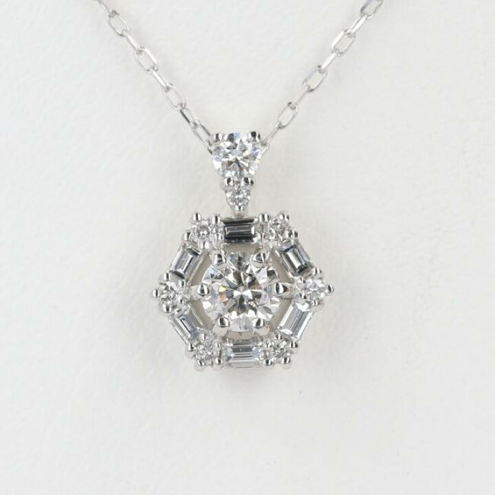 楽天市場】□PT950/850 ダイヤモンドネックレス D0.30ct 約40cm/約1.6g 