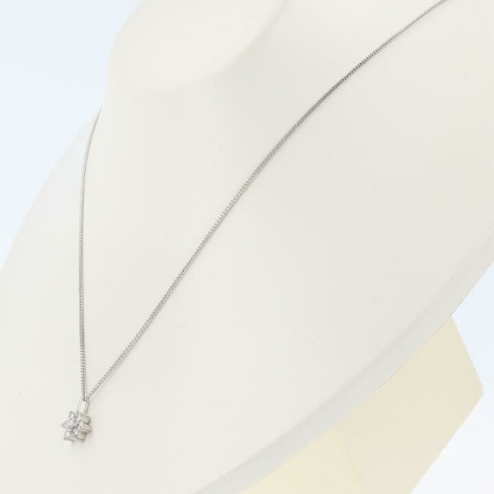 楽天市場】□PT900/PT850 ダイヤモンドネックレス 約3.4g/約40cm 